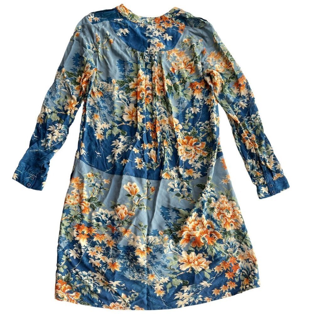 Anthropologie Tiny Giana Drop Waist Long Sleeve Floral Mini Dress, XS - Picture 4 of 4